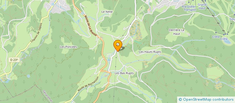 localisation de l'entreprise MONSIEUR ALBIN BREUZIN  GERARDMER