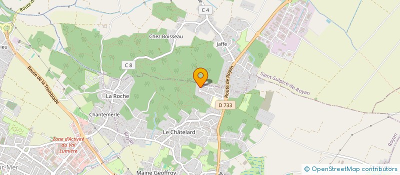 localisation de l'entreprise MONSIEUR ALBIN GORRON  ROYAN