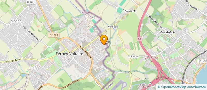 localisation de l'entreprise MONSIEUR ALBIN ISUFI à FERNEY-VOLTAIRE