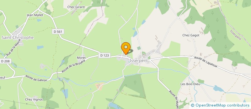 localisation de l'entreprise MONSIEUR ALBIN JONQUET  LAPALISSE