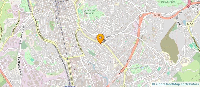 localisation de l'entreprise MONSIEUR ALBIN LAURENT  SAINT-ETIENNE