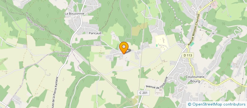 localisation de l'entreprise MONSIEUR ALBIN MANIERE  COULOUNIEIX-CHAMIERS