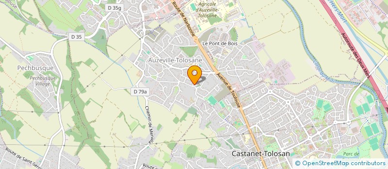 localisation de l'entreprise MONSIEUR ALBIN MONCHY  AUZEVILLE-TOLOSANE