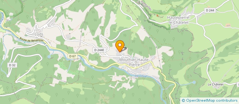 localisation de l'entreprise MONSIEUR ALBIN PHILIPPE  MOUTHIER-HAUTE-PIERRE