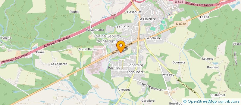localisation de l'entreprise MONSIEUR ALBINO FERREIRA DA SILVA à SAINT-GEOURS-DE-MAREMNE