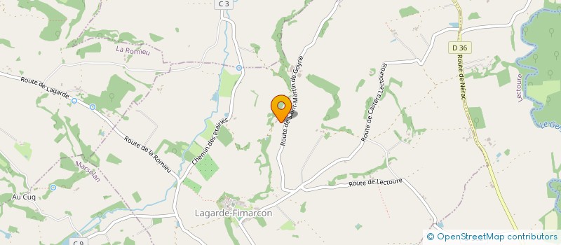 localisation de l'entreprise MONSIEUR ALCEE BENSE  LAGARDE