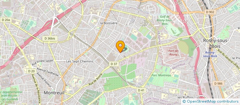 localisation de l'entreprise MONSIEUR ALCIDE COELHO RIBEIRO à MONTREUIL