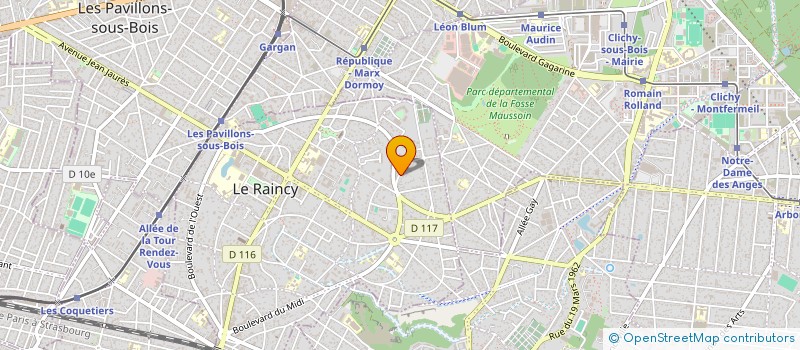 localisation de l'entreprise MONSIEUR ALCIDERIO MOREIRA DA SILVA NETO  LE RAINCY