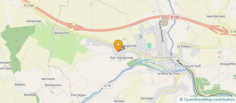 localisation de l'entreprise MONSIEUR ALCIME KERJEAN  GOUAREC