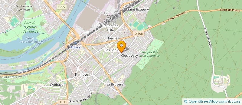 localisation de l'entreprise MONSIEUR ALCINDO DA FONSECA  POISSY