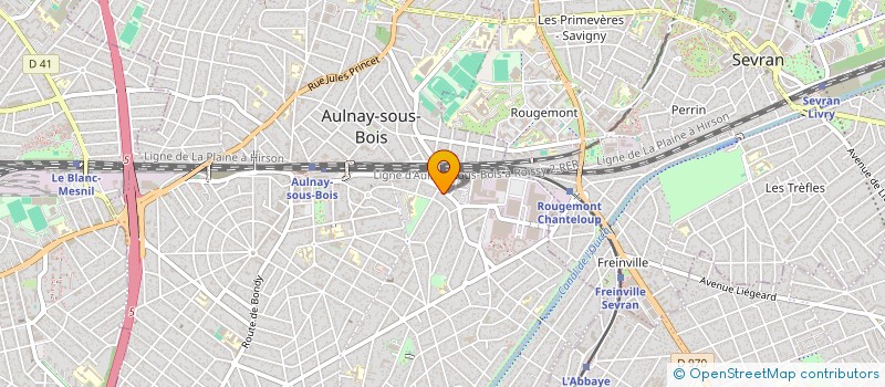 localisation de l'entreprise MONSIEUR ALCINO LUIS MENDES à AULNAY-SOUS-BOIS