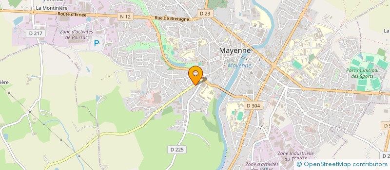 localisation de l'entreprise MONSIEUR ALDERIC PETIT à MAYENNE