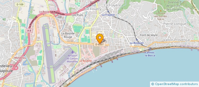 localisation de l'entreprise MONSIEUR ALDINO MENDES PIRES à CANNES