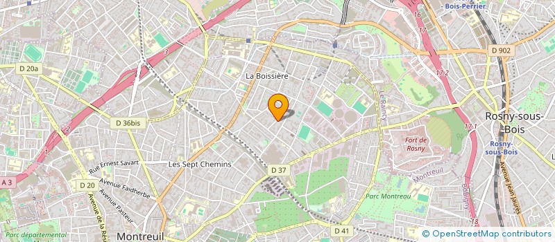 localisation de l'entreprise MONSIEUR ALDO CALZA  MONTREUIL