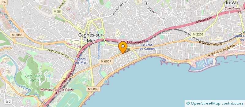 localisation de l'entreprise MONSIEUR ALDO FAZZALARI à CAGNES-SUR-MER