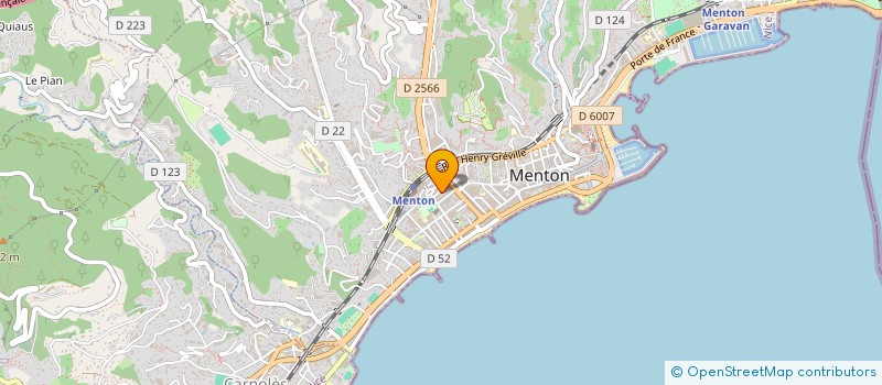 localisation de l'entreprise MONSIEUR ALDO GIORDANA à MENTON
