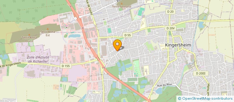 localisation de l'entreprise MONSIEUR ALDO PERRUCCI  KINGERSHEIM