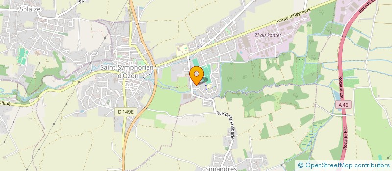 localisation de l'entreprise MONSIEUR ALDO ROBERT  SAINT-SYMPHORIEN-D'OZON