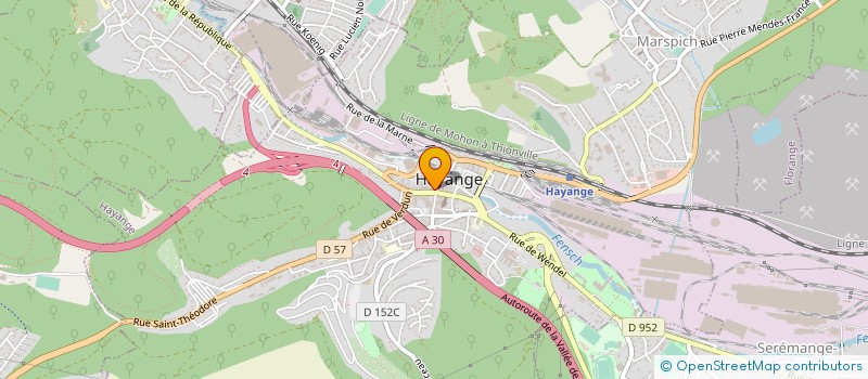 localisation de l'entreprise MONSIEUR ALDO VANNI  HAYANGE