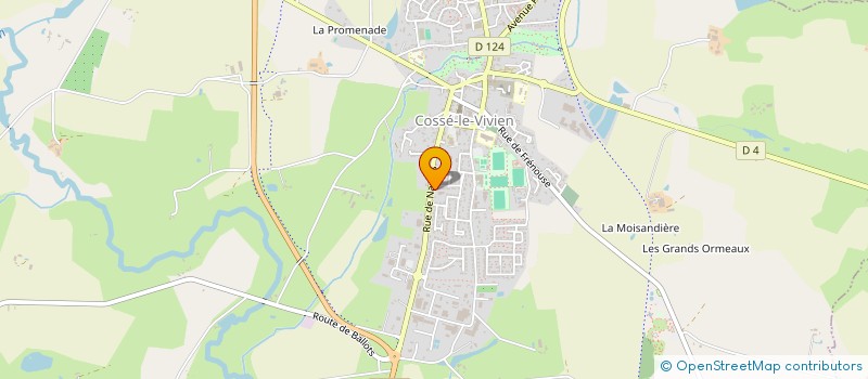 localisation de l'entreprise MONSIEUR ALDONIO RODRIGUES MENDONCA  COSSE-LE-VIVIEN