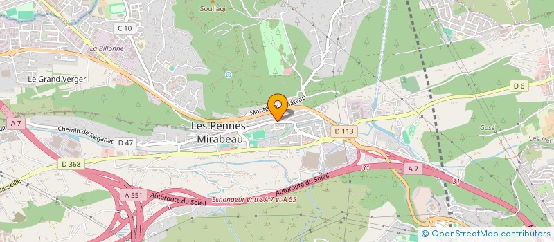 localisation de l'entreprise MONSIEUR ALDRIC BAILLEUL à LES PENNES-MIRABEAU
