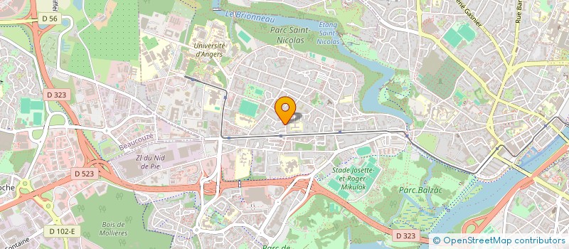 localisation de l'entreprise MONSIEUR ALDRICK ALLOGHO MBA  ANGERS