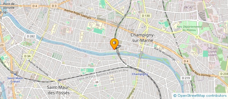 localisation de l'entreprise MONSIEUR ALDRYNE MOUNDZEGOU MBADINGA  CHAMPIGNY-SUR-MARNE