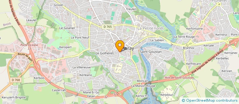 localisation de l'entreprise MONSIEUR ALDWIN ALIX à AURAY