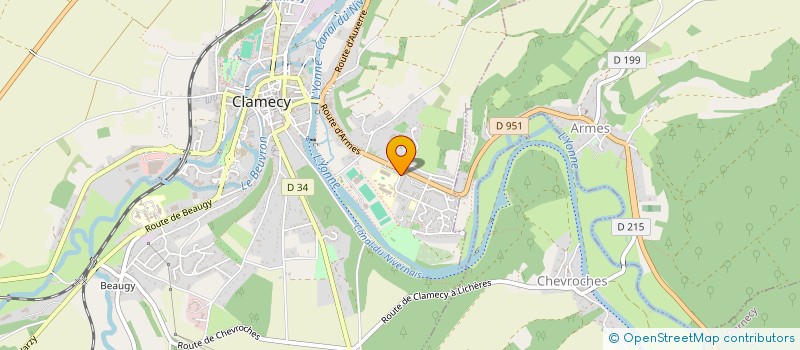localisation de l'entreprise MONSIEUR ALDWIN CATROU à CLAMECY