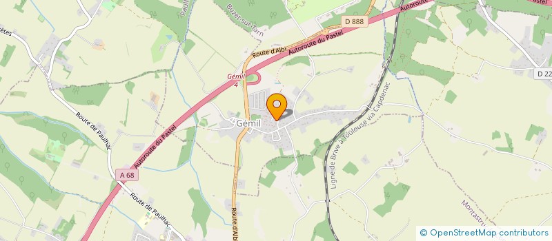 localisation de l'entreprise MONSIEUR ALDYN FOURCANS  GEMIL