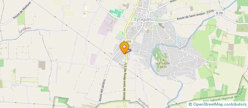 localisation de l'entreprise MONSIEUR ALEAXANDRE-ALOYSE LAROUSSI  EYRAGUES