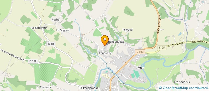 localisation de l'entreprise MONSIEUR ALEC BRACKENBURY  EYMET