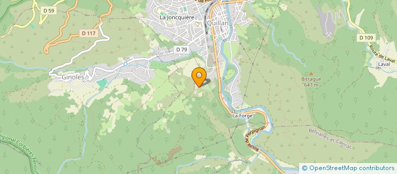 localisation de l'entreprise MONSIEUR ALEC EVANS  QUILLAN