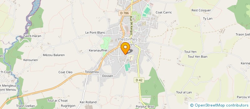 localisation de l'entreprise MONSIEUR ALEC HOOGERS  PLESTIN-LES-GREVES