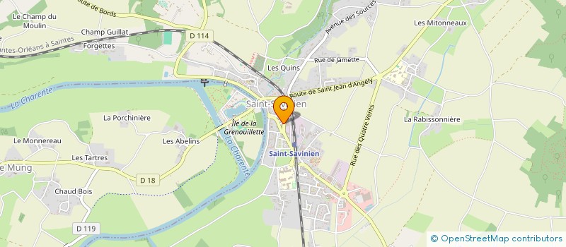 localisation de l'entreprise MONSIEUR ALEC MC CRACKEN  SAINT-SAVINIEN