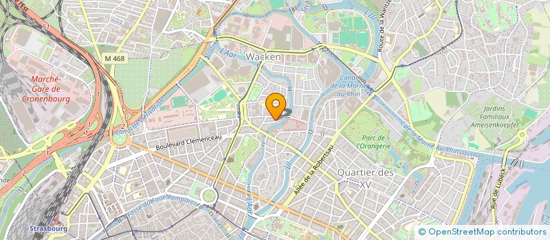 localisation de l'entreprise MONSIEUR ALECANDRE CHAIZE à STRASBOURG