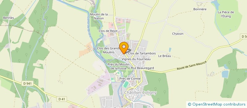 localisation de l'entreprise MONSIEUR ALEKSANDAR NIKOLIC  CHATILLON-COLIGNY