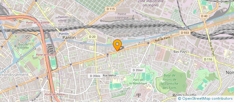 localisation de l'entreprise MONSIEUR ALEKSANDAR PANEMAREV  PANTIN