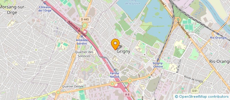 localisation de l'entreprise MONSIEUR ALEKSANDER DUDZIUK  GRIGNY