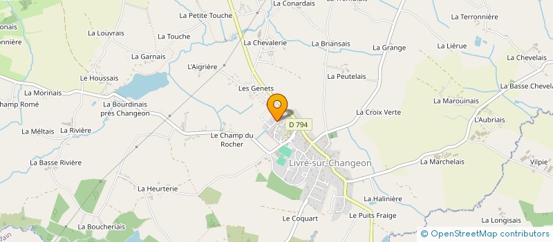 localisation de l'entreprise MONSIEUR ALEKSANDRE TRETIAKOV  LIVRE-SUR-CHANGEON