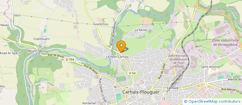 localisation de l'entreprise MONSIEUR ALEKSI GALUSTIAN à CARHAIX-PLOUGUER