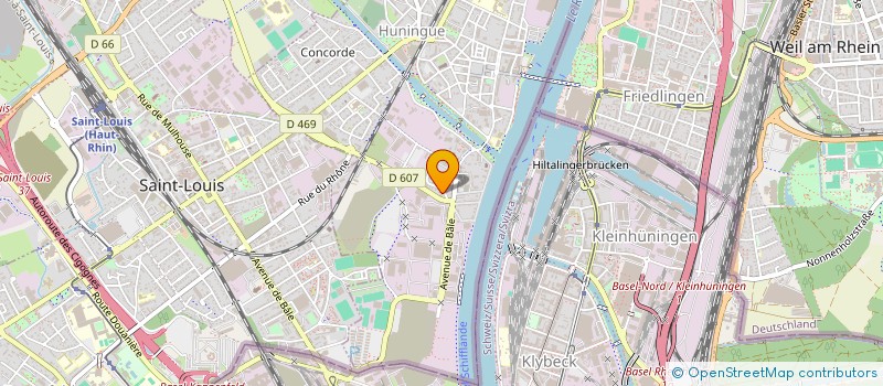 localisation de l'entreprise MONSIEUR ALEN COKAJ  HUNINGUE