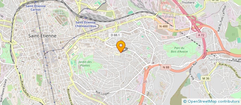 localisation de l'entreprise MONSIEUR ALEN HAMIDI  SAINT-ETIENNE