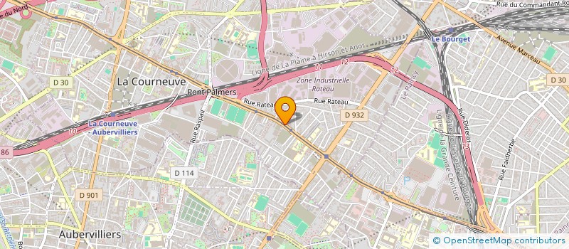 localisation de l'entreprise MONSIEUR ALENJAKE LINDO  LA COURNEUVE