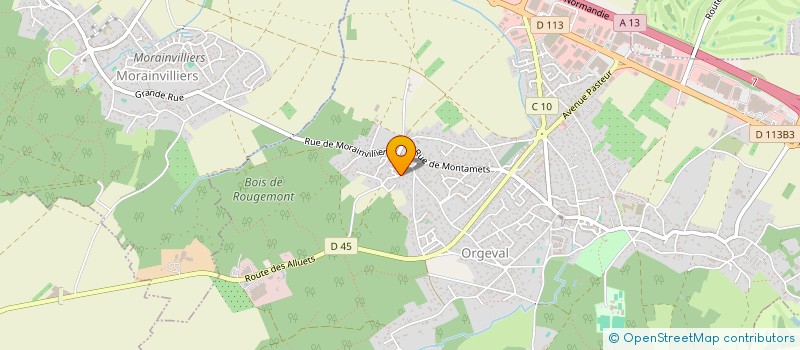 localisation de l'entreprise MONSIEUR ALESSANDRO AMALRIC  ORGEVAL