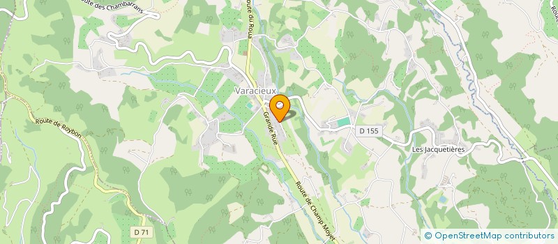 localisation de l'entreprise MONSIEUR ALESSANDRO BERGAMO  VARACIEUX