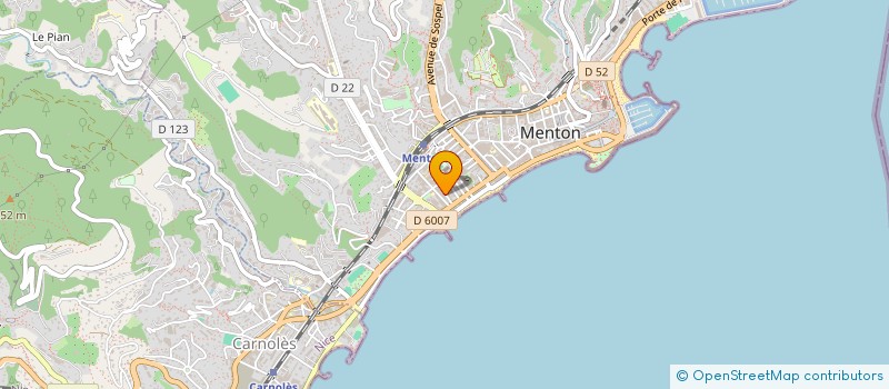 localisation de l'entreprise MONSIEUR ALESSANDRO BOMBINI à MENTON