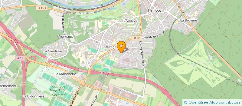 localisation de l'entreprise MONSIEUR ALESSANDRO CASU  POISSY