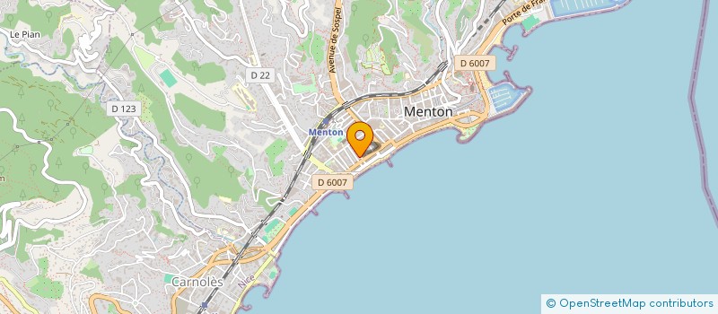 localisation de l'entreprise MONSIEUR ALESSANDRO DE VILLA à MENTON