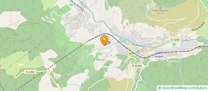 localisation de l'entreprise MONSIEUR ALESSANDRO FABRI  SOSPEL